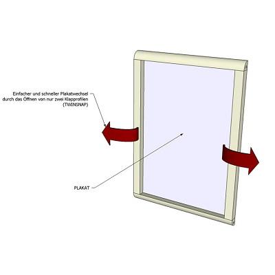 Klika - Click frame Prestige 59x84 cm A1 2 pieces