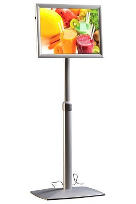 Klika -  LED menu-standaard A3 ALU-klap