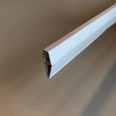 Klika - White poster clamp 600 mm per strip