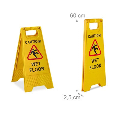 Klika - Waarschuwingsbord Caution Wet Floor5 stuks