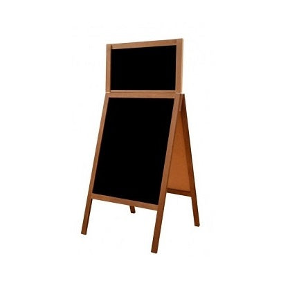 Klika - Chalk sidewalk board FINE wxh 61x118+23cm maho