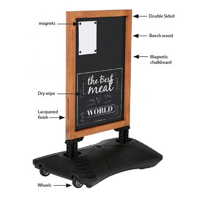Klika - Sidewalk sign Boulevard 59x78 chalkboard