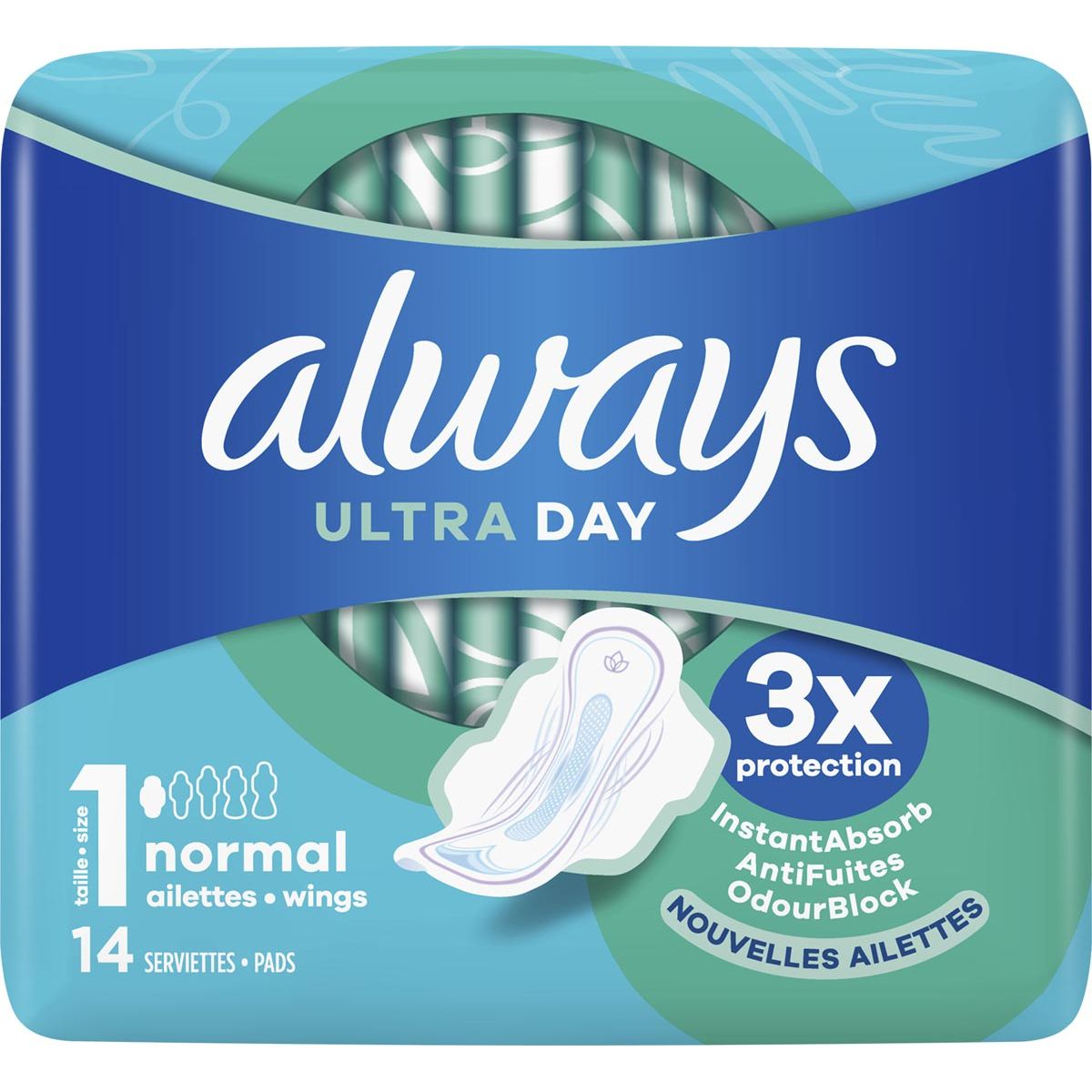 Always - Ultra Day maandverband Normal, pak van 14 stuks