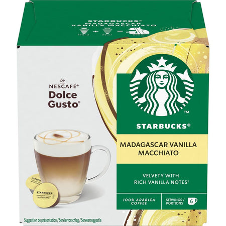 Starbucks - Nescafé Kaffeekapseln Bucks, Vanilla Macchiato, Packung à 12 Stück
