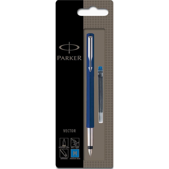 Parker - Fountain de porte vectorielle bleu, sur blister