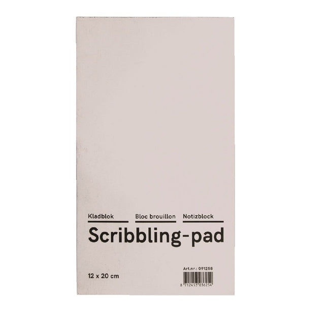 Qbasic -  Kladblok 12x20cm 150vel 45gr