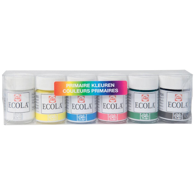 TALENS - Ecola Plakkaat Paint Paint de 16 ml, penny avec 6 pots en couleurs assorties