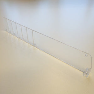 Klika - Divisorio per ripiani alto 120 mm lungo 510-635 mm 30 pezzi