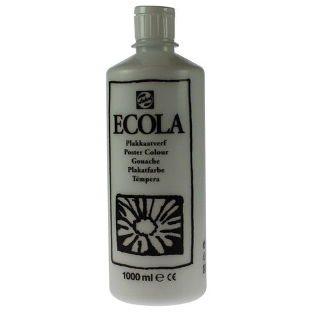 Talens -  Ecola plakkaatverf flacon van 1000 ml, wit