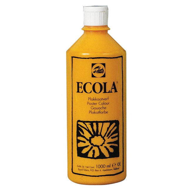 Talens - Gouache Ecola flacon 1000 ml, jaune