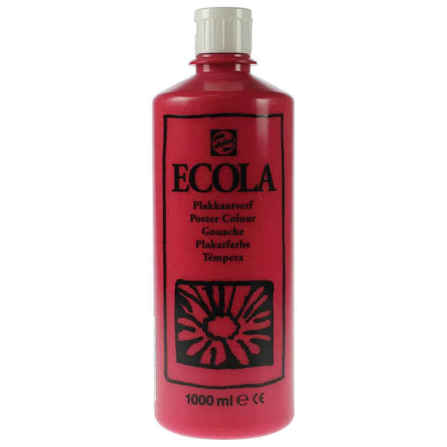 TALENS - Ecola Plakkaat Paint Bouteille de 1000 ml, Karmijn