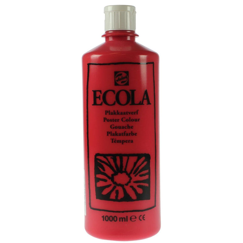 Talens - Ecola gouache 1000 ml bottle, scarlet