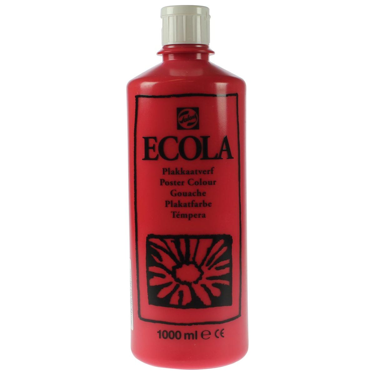 TALENS - Ecola Plakkaat Paint Bouteille de 1000 ml, Scharlaken