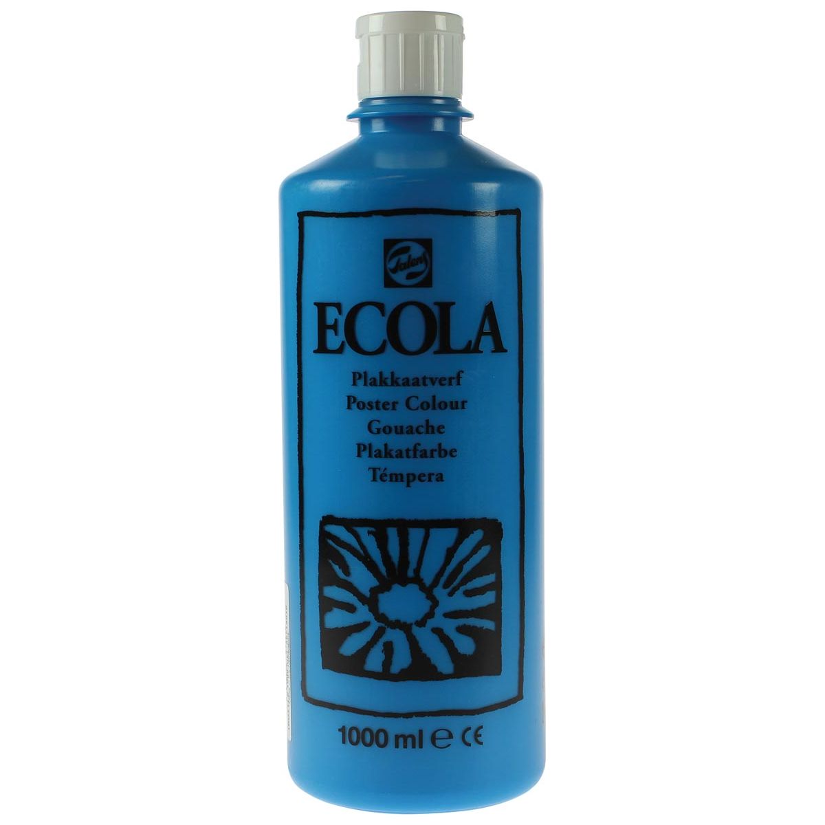 TALENS - Ecola Plakkaat Paint Bouteille de 1000 ml, bleu clair