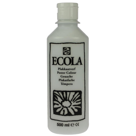 Talens -  Ecola plakkaatverf flacon van 500 ml, wit