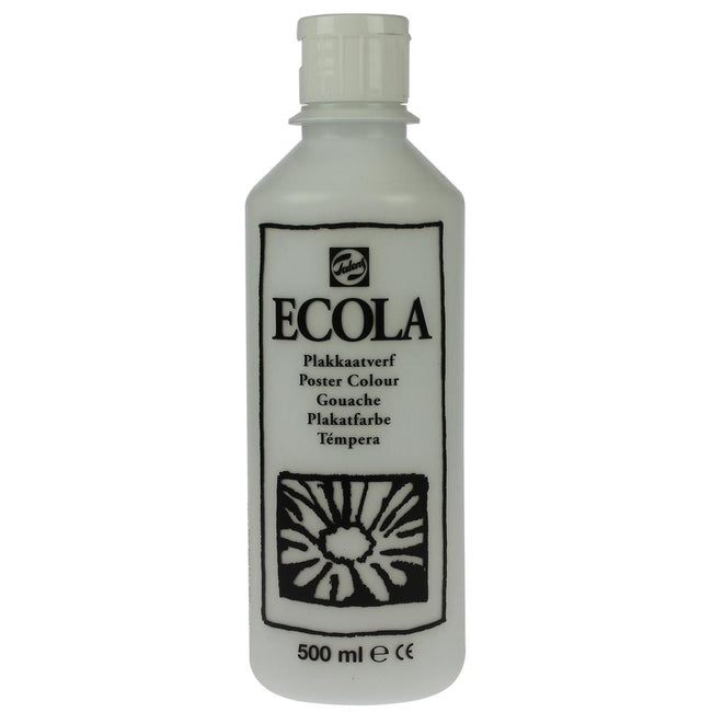 Talens -  Ecola plakkaatverf flacon van 500 ml, wit