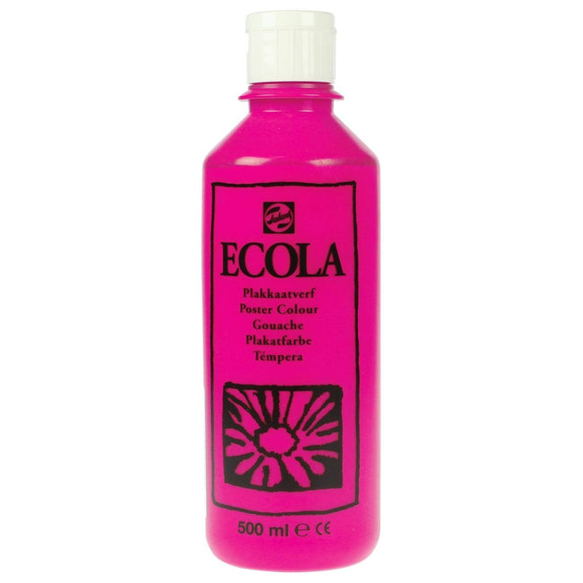 TALENS - Ecola Plakkaatverf Full 500 ml, Tyrian Pink (Magenta)