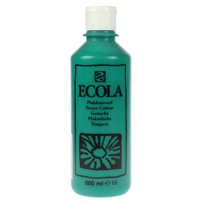 Talens -  Ecola plakkaatverf flacon van 500 ml, donkergroen