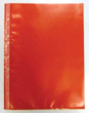 Bronyl - Sac de présentation perforé, rouge, paquet de 50