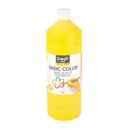 Creall - Poster paint basic yellow 1000ml | 6 pieces