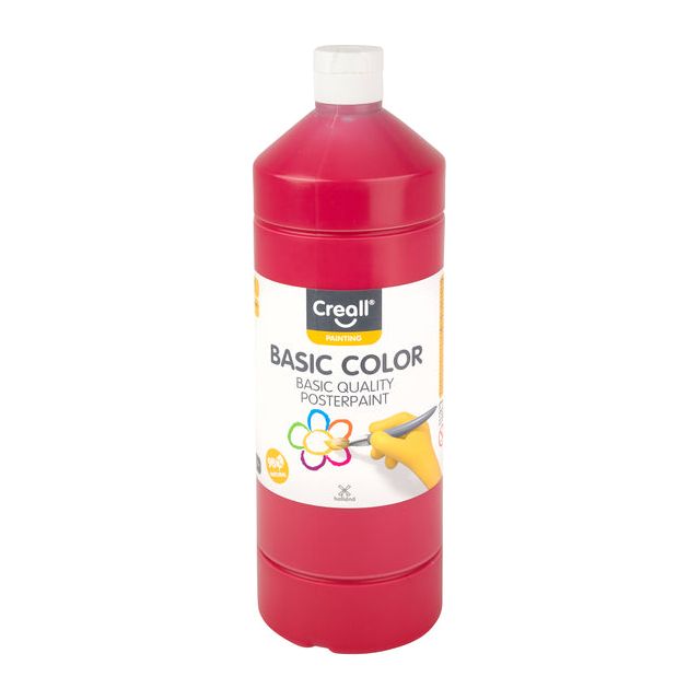 Creall - Plakkaatverf basic 07 primair rood 1000 ml