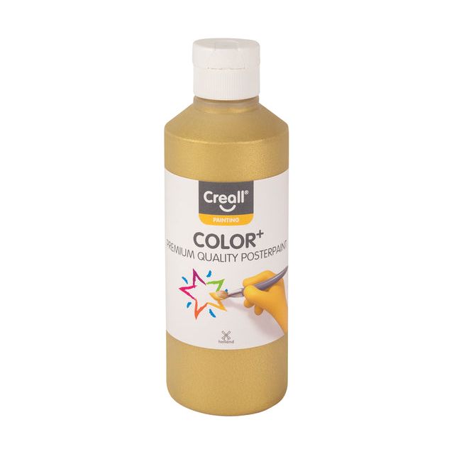 Creall - Plakkaatverf 19 goud 250 ml | 6 stuks