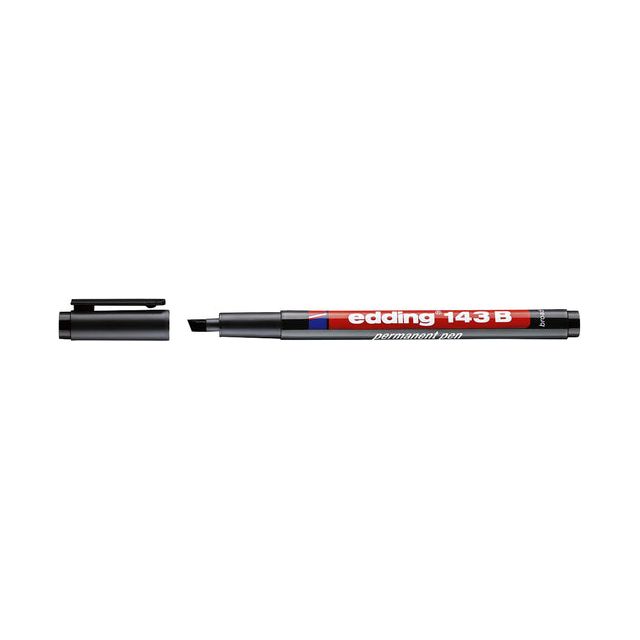 Edding - Felt -Tip Edding 143 incliné 1-3 mm noir