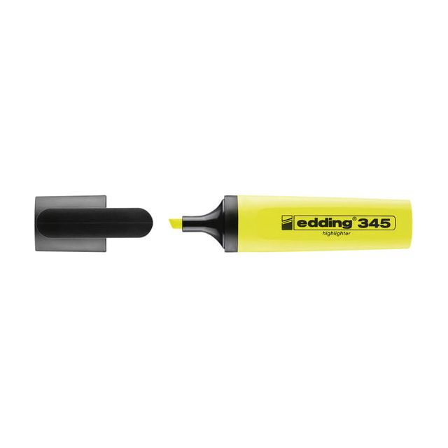 Edding - marquage stylo Edding 345 2-5 mm jaune | Boîte extérieure une pièce de 10