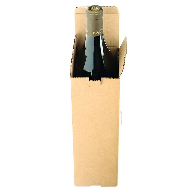 IEZZY -  Verzenddoos fles  karton bruin | 10 stuks