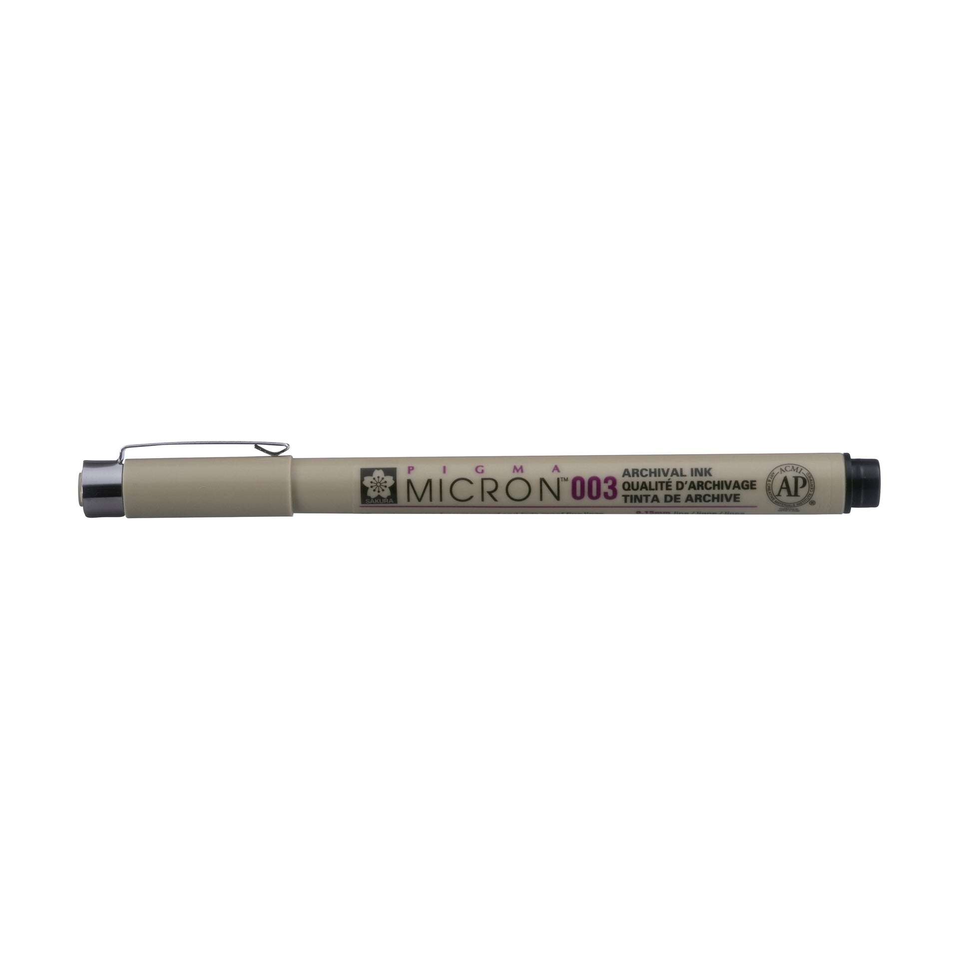 Sakura - Fineliner pigma micron 003 0.15mm noir