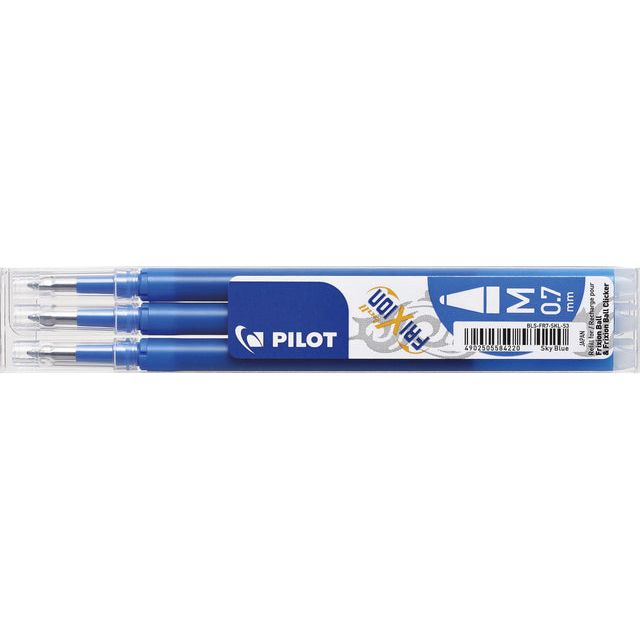 Pilot - Rollerpenfall -Pilotfrixion BLS -FR7 M HEMELSBL | Setzen Sie ein 3 Stück