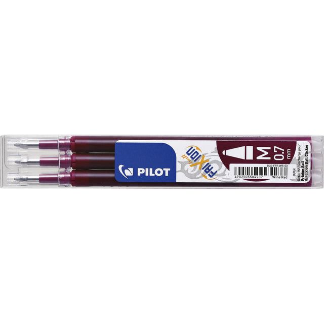 Pilot - Rollerpenvulling Frixion BLS-FR7 0.35mm wijnrood | 12 stuks