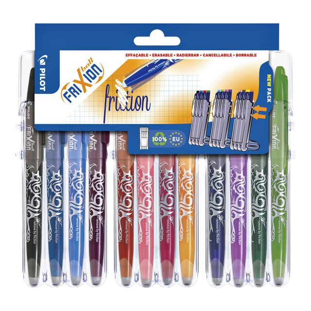 Pilote - Rollerpen Pilot Frixion BL -FR7 M SET2GO 12ST ASD | Régler un 12 morceau