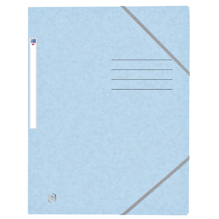 Oxford -  Elastomap  top file+ a4 pastel blauw | 10 stuks
