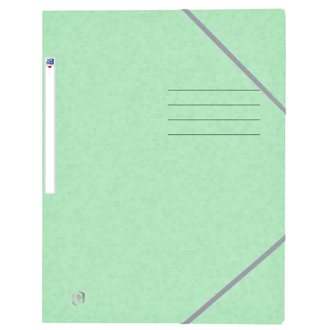 Oxford - Elastomap Top File+ A4 3 rabats 390gr vert pastel