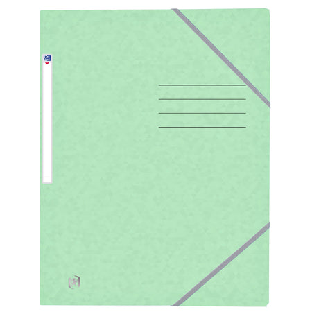 Oxford -  Elastomap  top file+ a4 pastel groen | 10 stuks