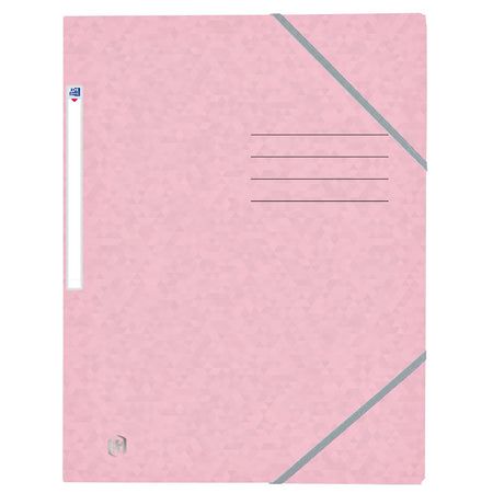 Oxford -  Elastomap  top file+ a4 pastel roze | 10 stuks