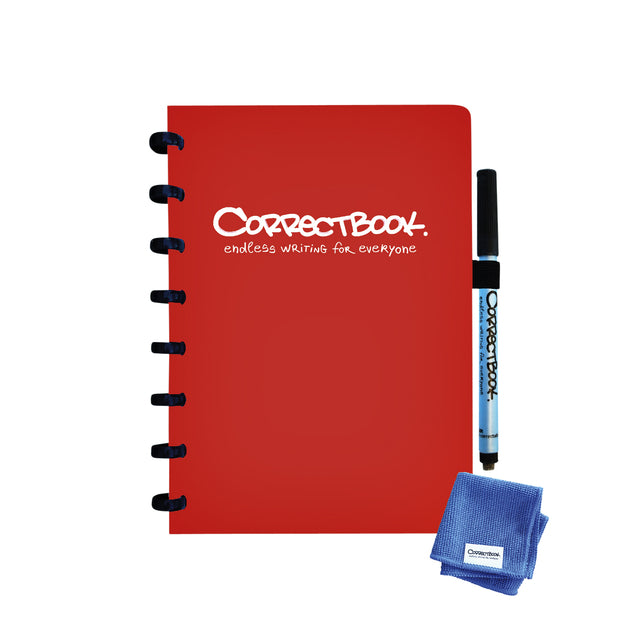 Correctbook - Notebook correctbook A5 Line 40blz Horizon Red | 1 pièce