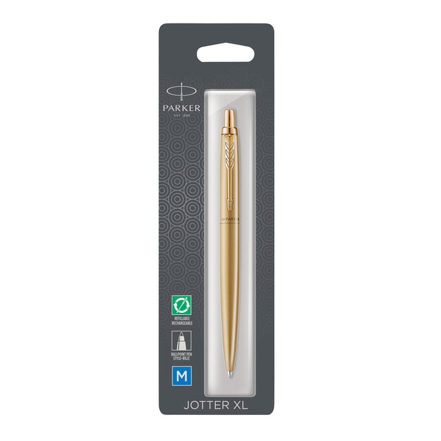 Parker - Ballpen Parker Jotter XL Monochrome M Gold | Blister un 1 morceau