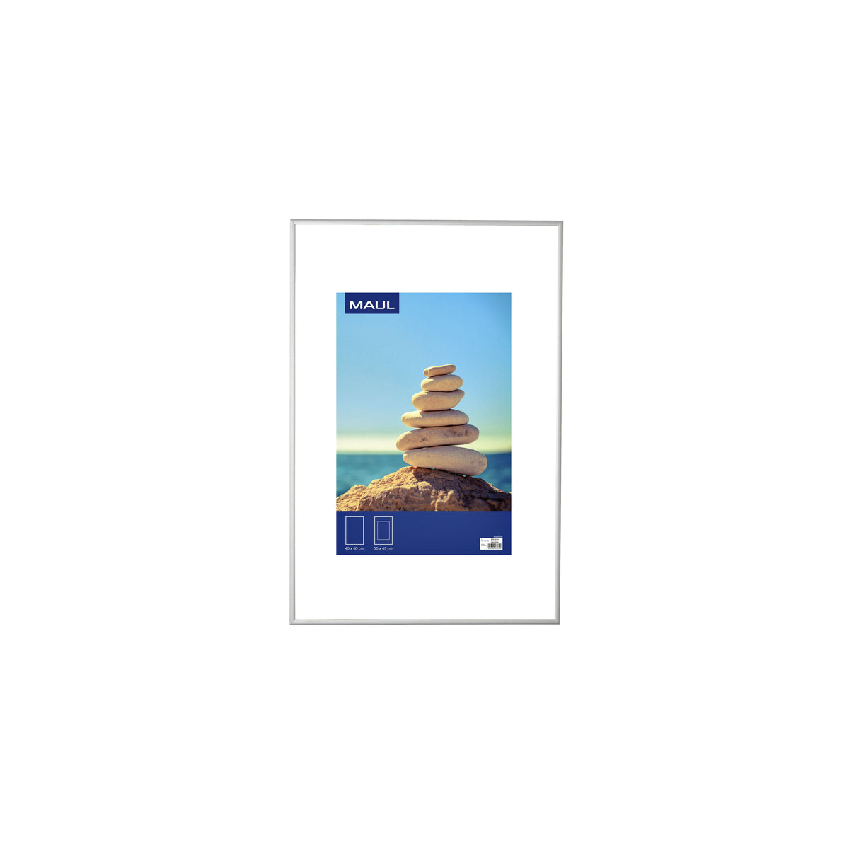 MAUL - Portafoto design 40x60cm cornice in alluminio argento