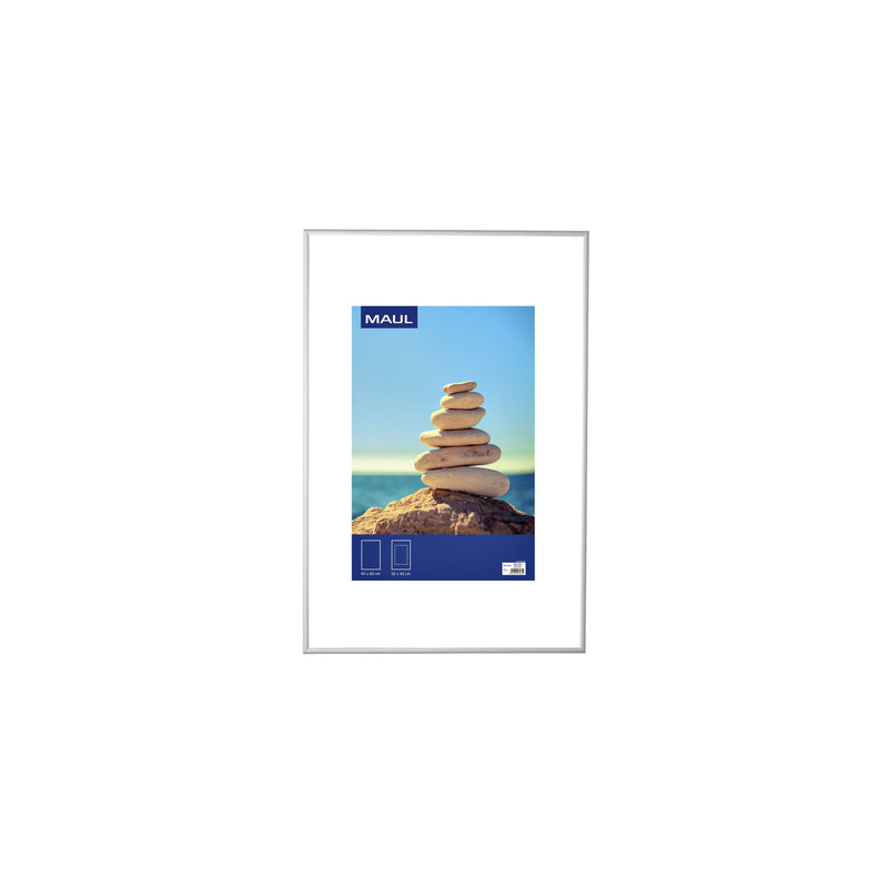 MAUL - Portafoto design 40x60cm cornice in alluminio argento