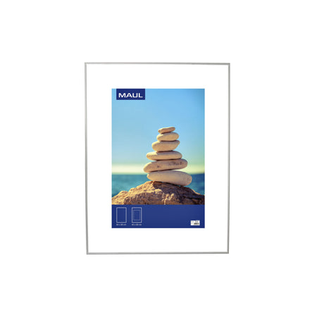 MAUL - Portafoto design 60x80cm cornice in alluminio argento