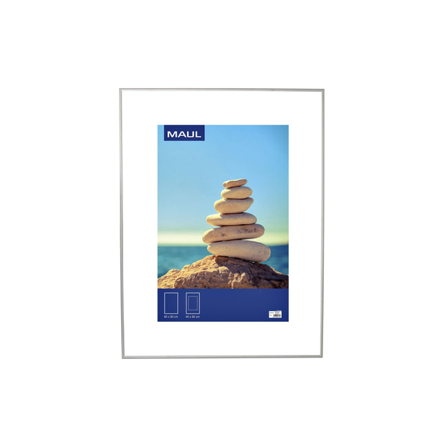 MAUL - Photo frame design 60x80cm aluminum frame silver