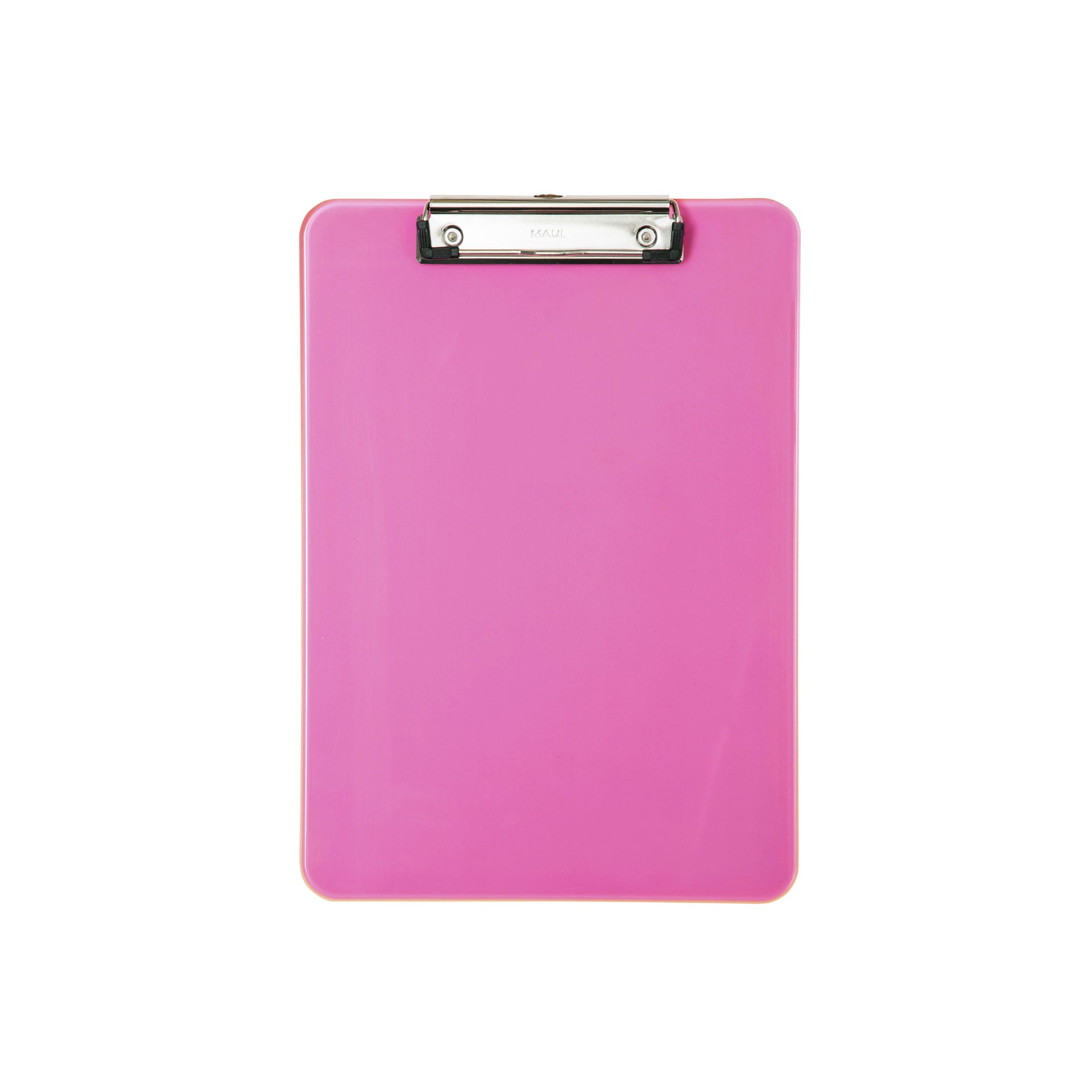 Maul -  Klembord  a4 staand kunststof neon roze | 12 stuks