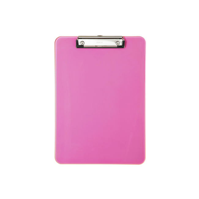 MAUL - Klemmbrett A4 hoch transparent PS neonpink