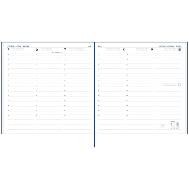 Ryam - Agenda 2026 Carré Mundior 7 giorni/2 pagine nere