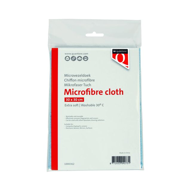 Quantore - Tissu en microfibre 30x30cm bleu | 1 pièce