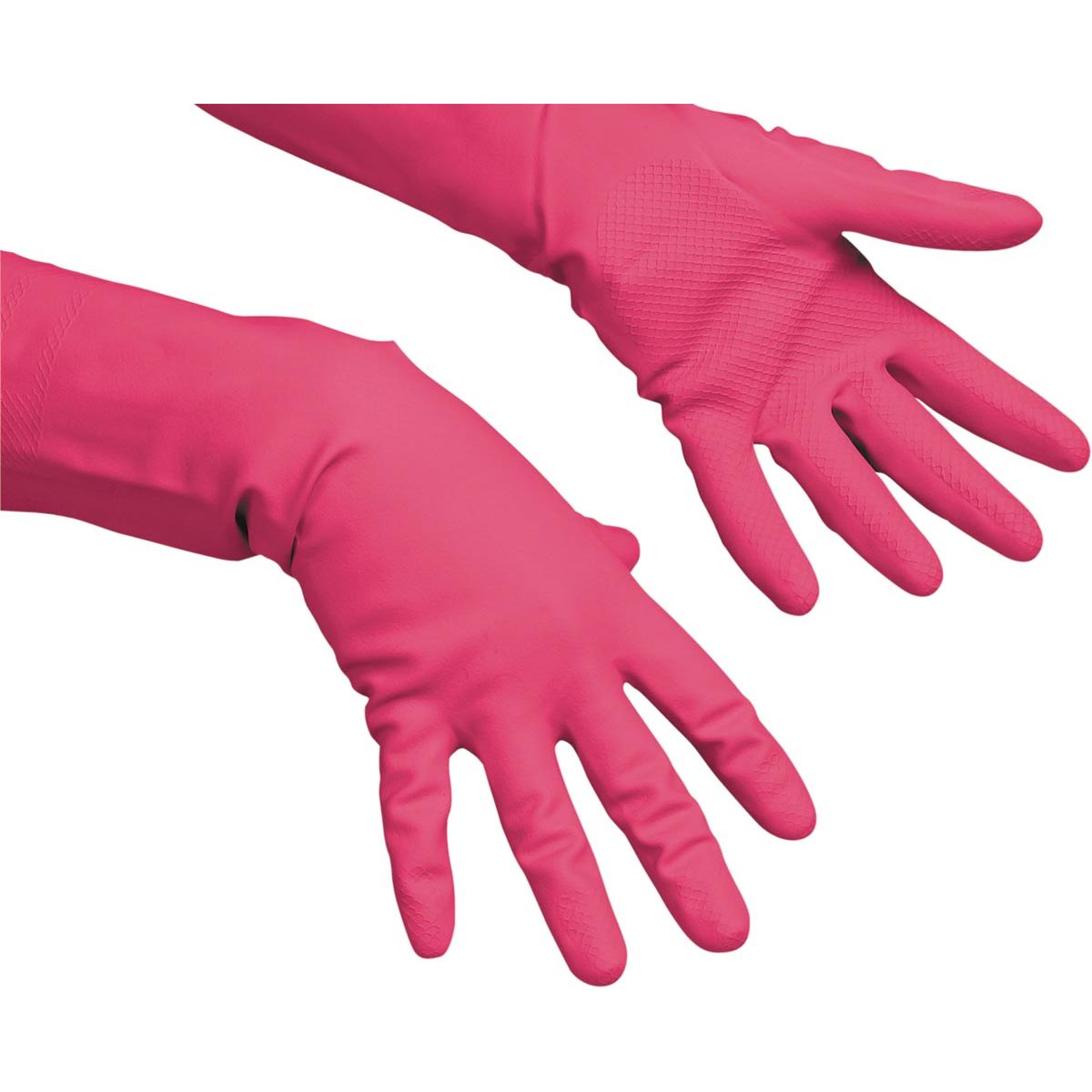 Vileda - guantes multiusos, látex, pequeños, rojos