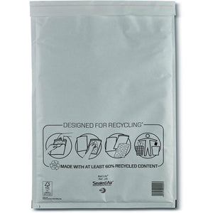 Mail Lite -   luchtkussenenveloppen, wit, J/6, 300 x 440 mm, doos van 100 stuks