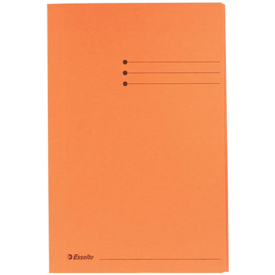 Esselte - Dossier folio 3 rabats manille 275gr orange